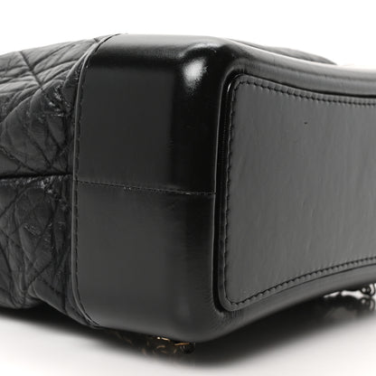 Chanel Aged Calfskin Quilted Gabrielle Backpack Black Black 9 of 10