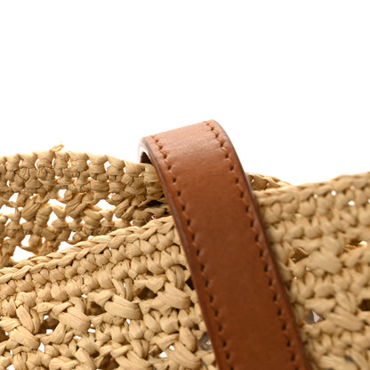 Saint Laurent Raffia Monogram Hobo Naturale 11 of 13