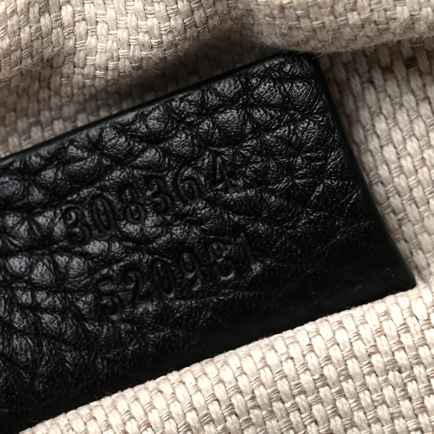 Pebbled Calfskin Small Soho Disco Bag Black