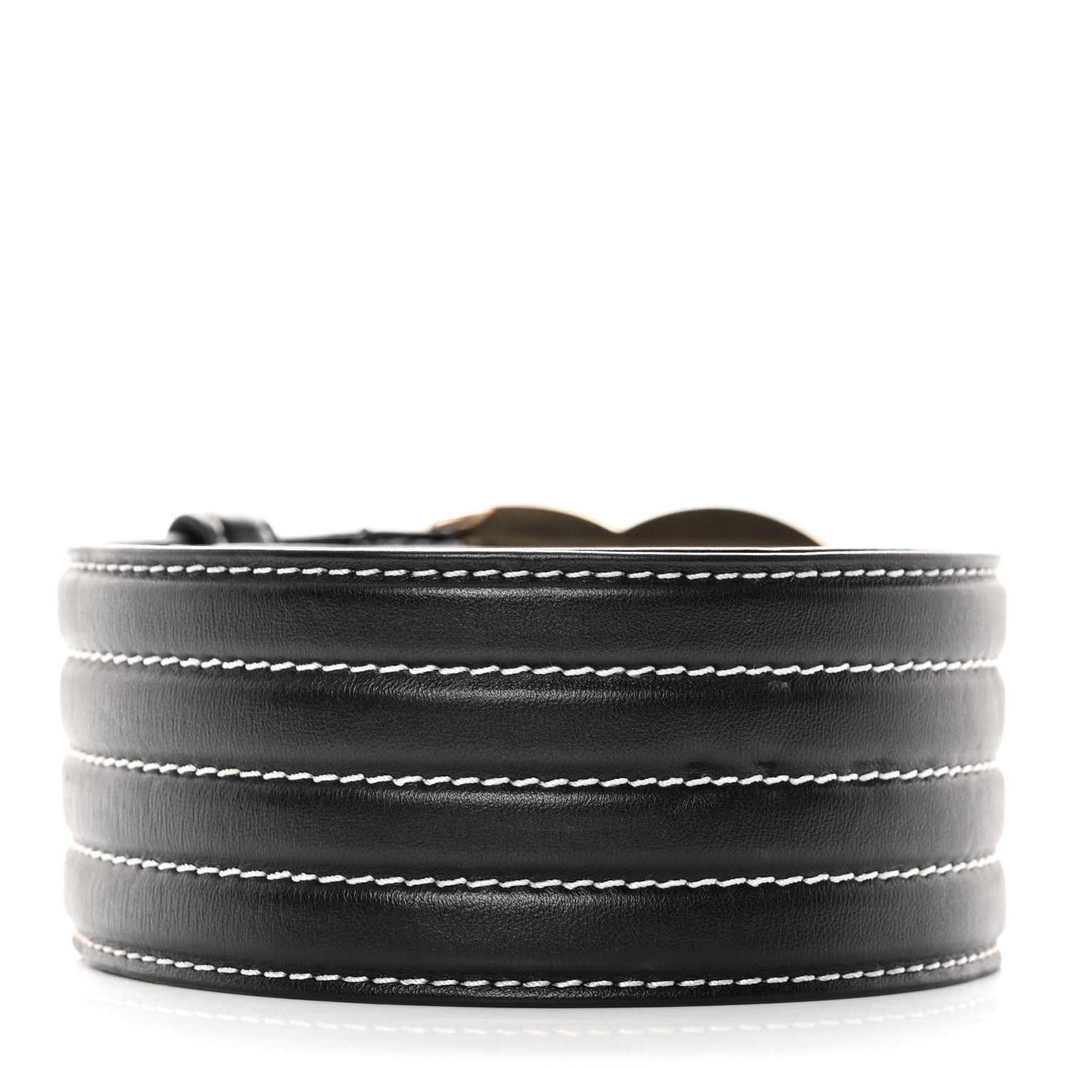 Chanel Calfskin Stitched CC Belt Black 2 of 10