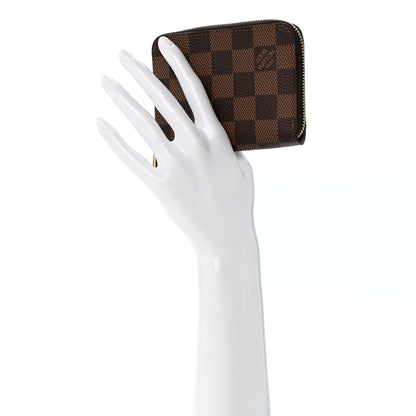 Louis Vuitton Damier Ebene Zippy Coin Purse Rose Ballerine 2 of 8