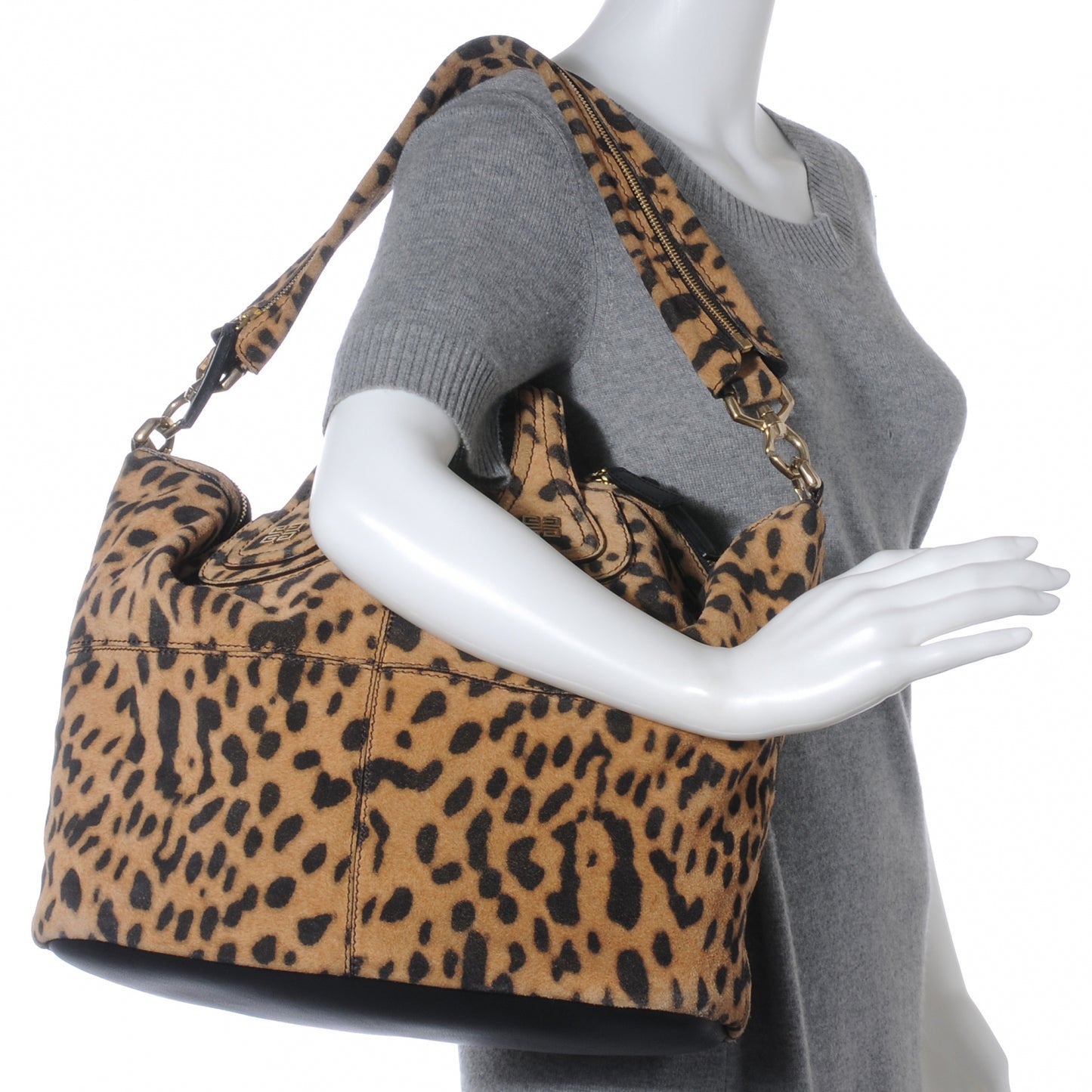 Calfskin Leopard Print Medium Nightingale