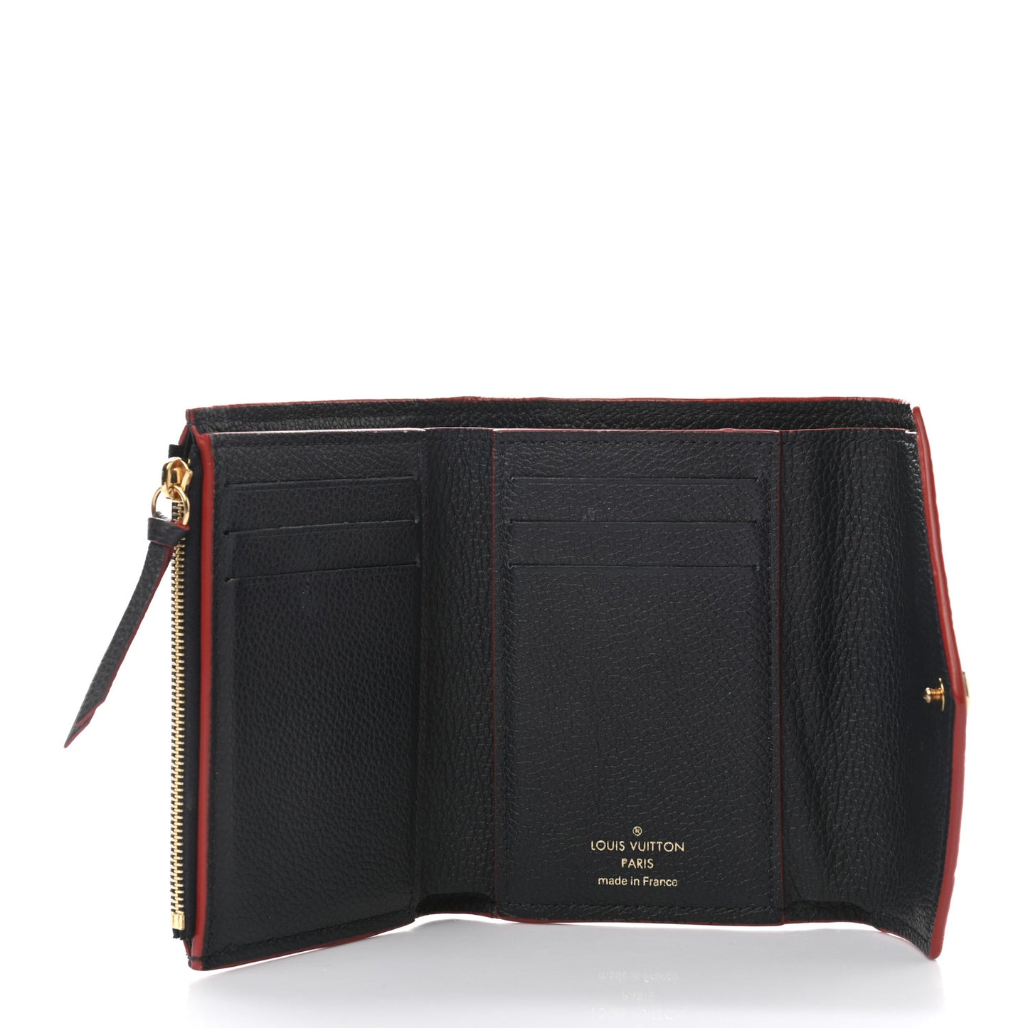 Empreinte Victorine Wallet Marine Rouge