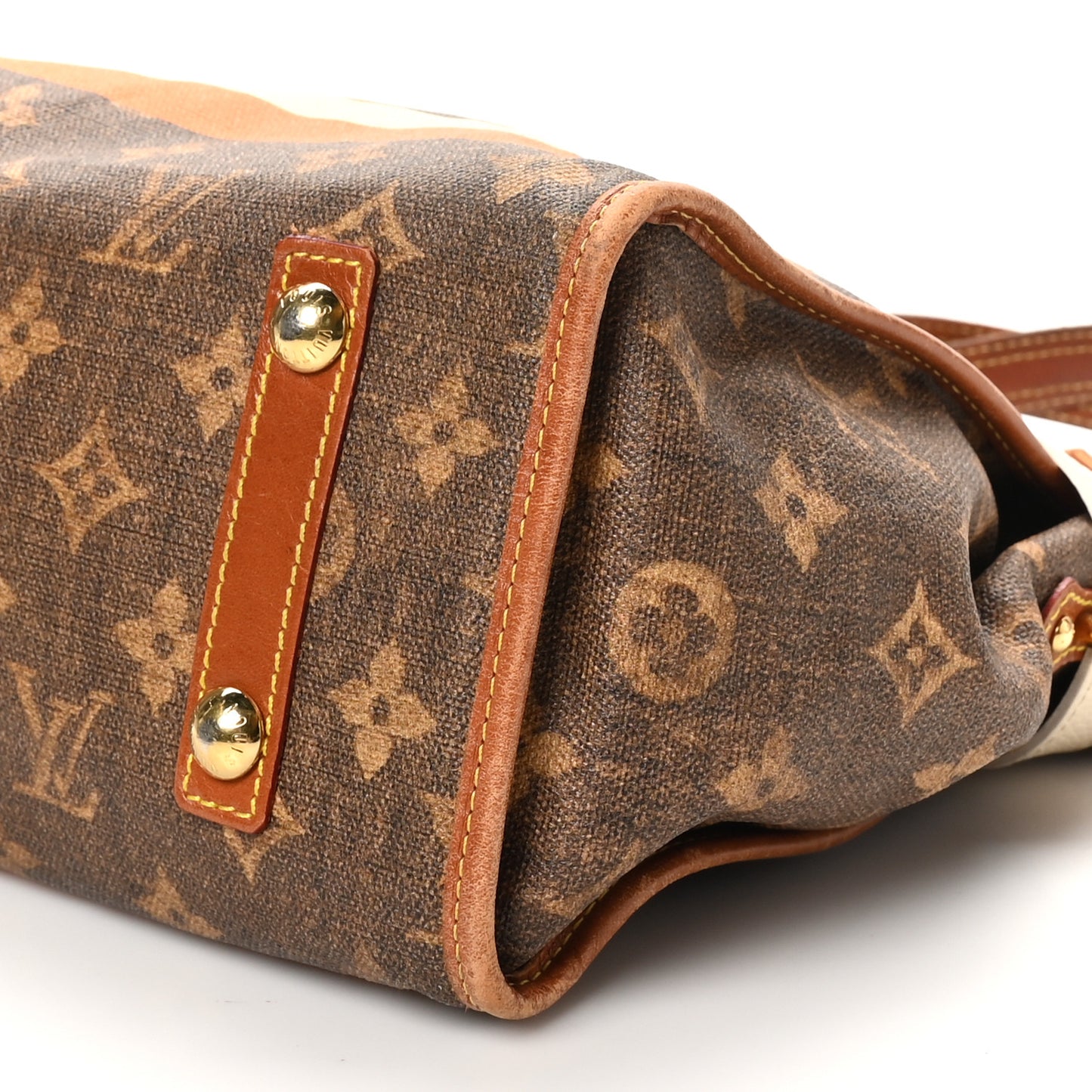 Monogram Rayures Tisse Sac PM