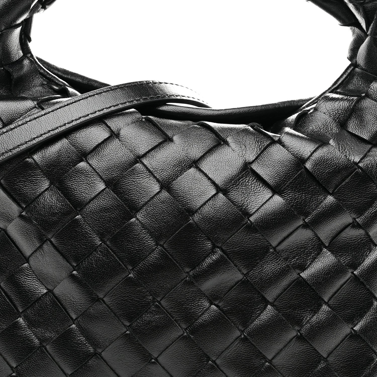 Bottega Veneta Calfskin Intrecciato Mini Hop Black 8 of 10