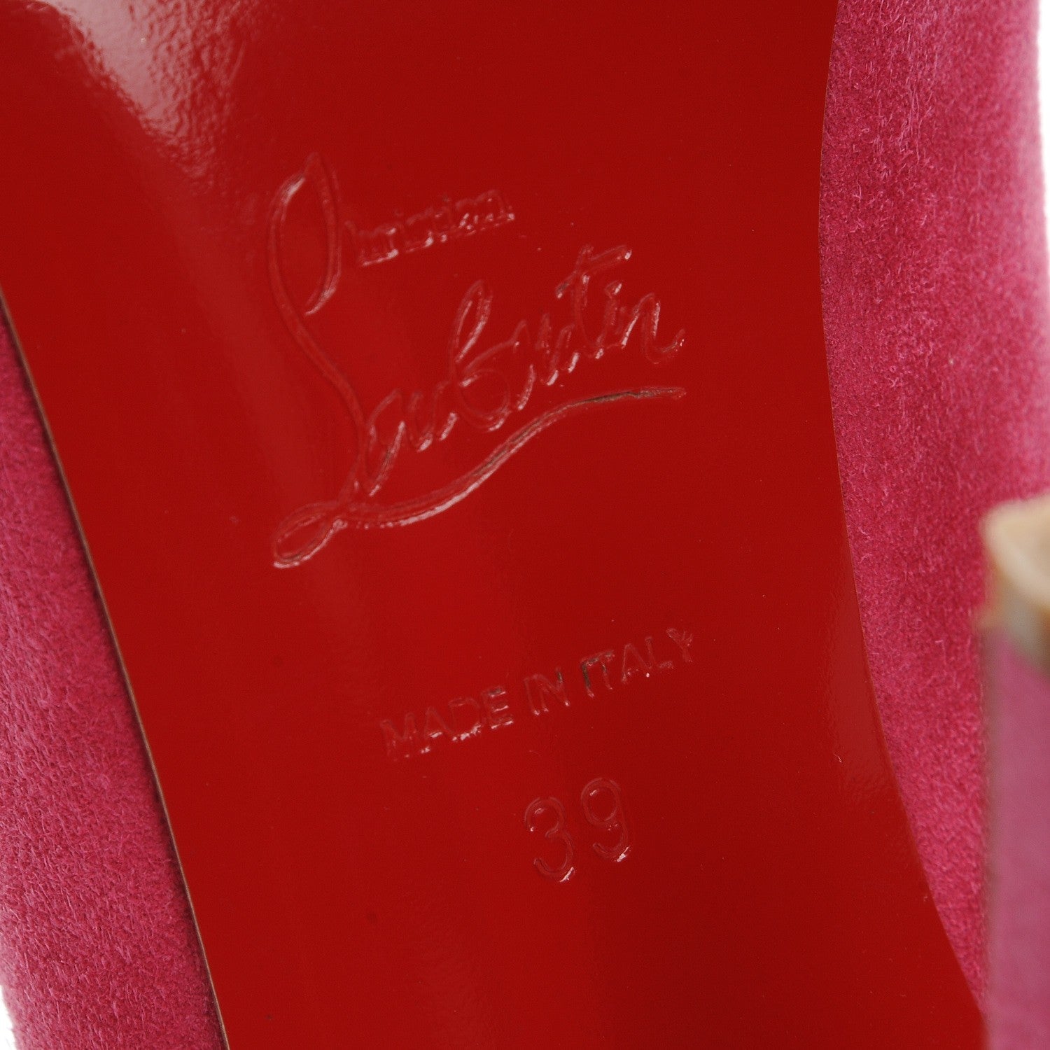 Christian Louboutin Suede Rampoldi 120 Ankle Strap Pumps 39 Pink 6 of 7