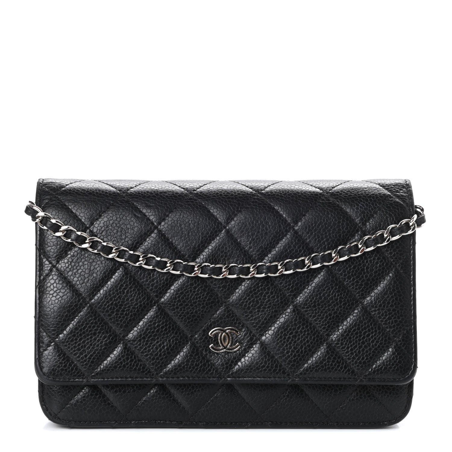 Chanel Caviar Quilted Wallet On Chain WOC Black 1 of 10