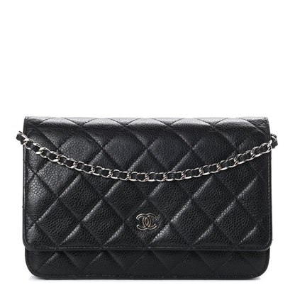 Chanel Caviar Quilted Wallet On Chain WOC Black 1 of 10