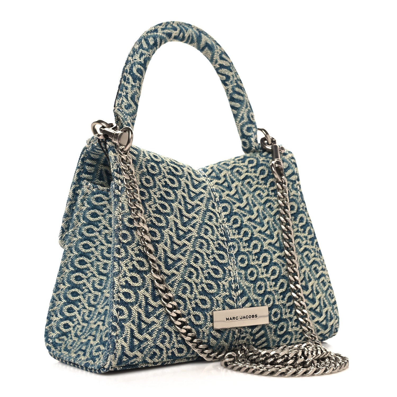 Marc Jacobs Denim St. Marc Mini Top Handle Bag Blue 3 of 9