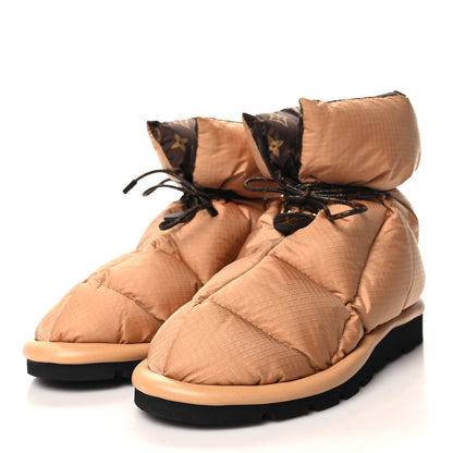Louis Vuitton Nylon Monogram Pillow Comfort Ankle Boot 38 Beige 3 of 7