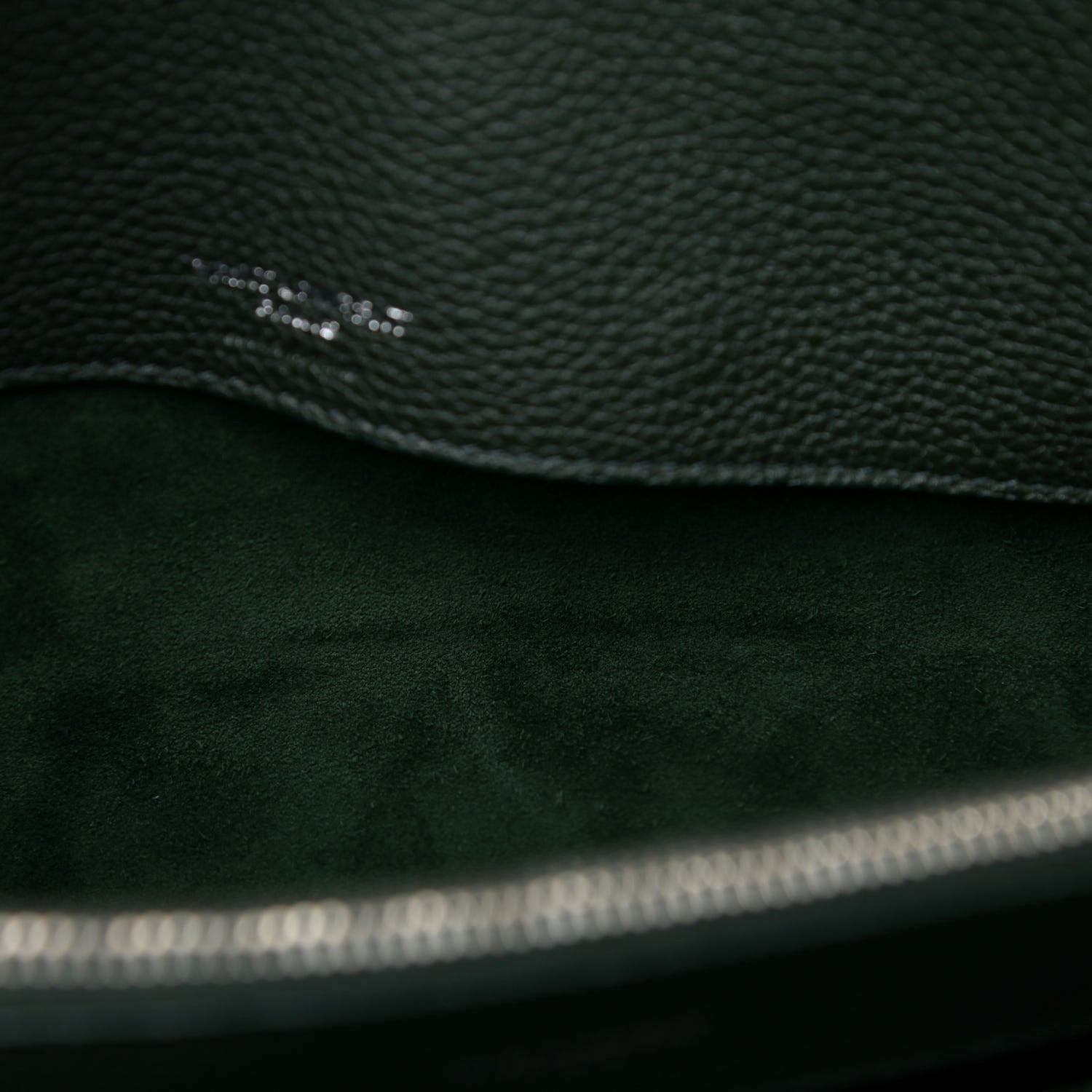 Saint Laurent Grained Calfskin Small Supple Sac De Jour Dark Vert 14 of 16