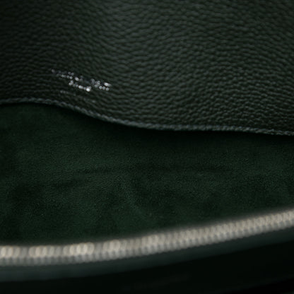 Saint Laurent Grained Calfskin Small Supple Sac De Jour Dark Vert 14 of 16