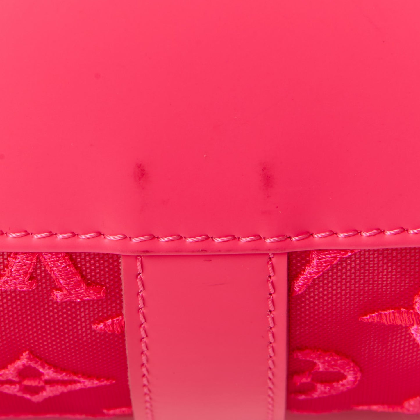 Monogram Fluo See Through Keepall Bandouliere 50 Rose