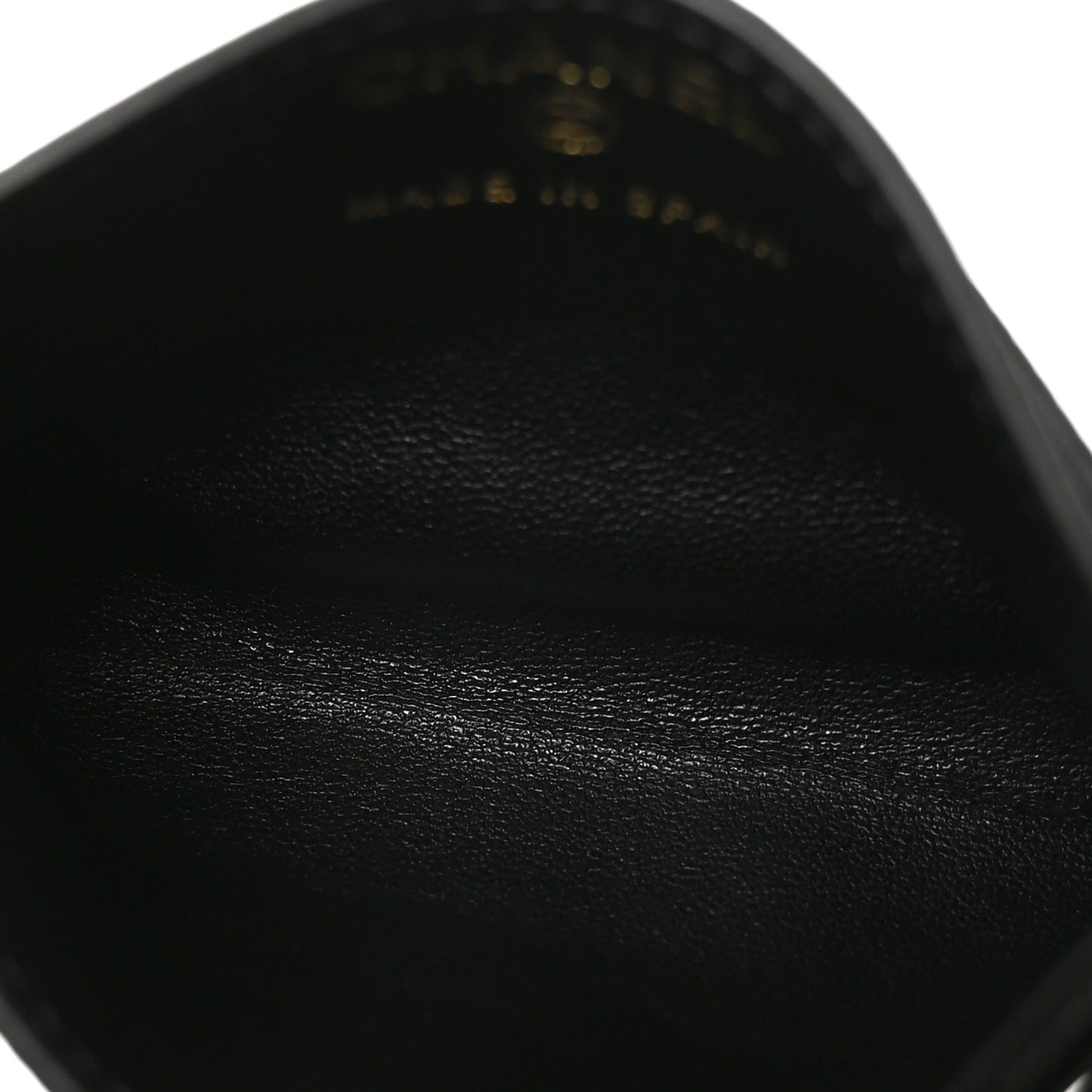 Calfskin Lizard Embossed Card Holder Black