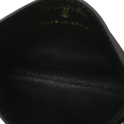 Chanel Calfskin Lizard Embossed Card Holder Black 5 of 8
