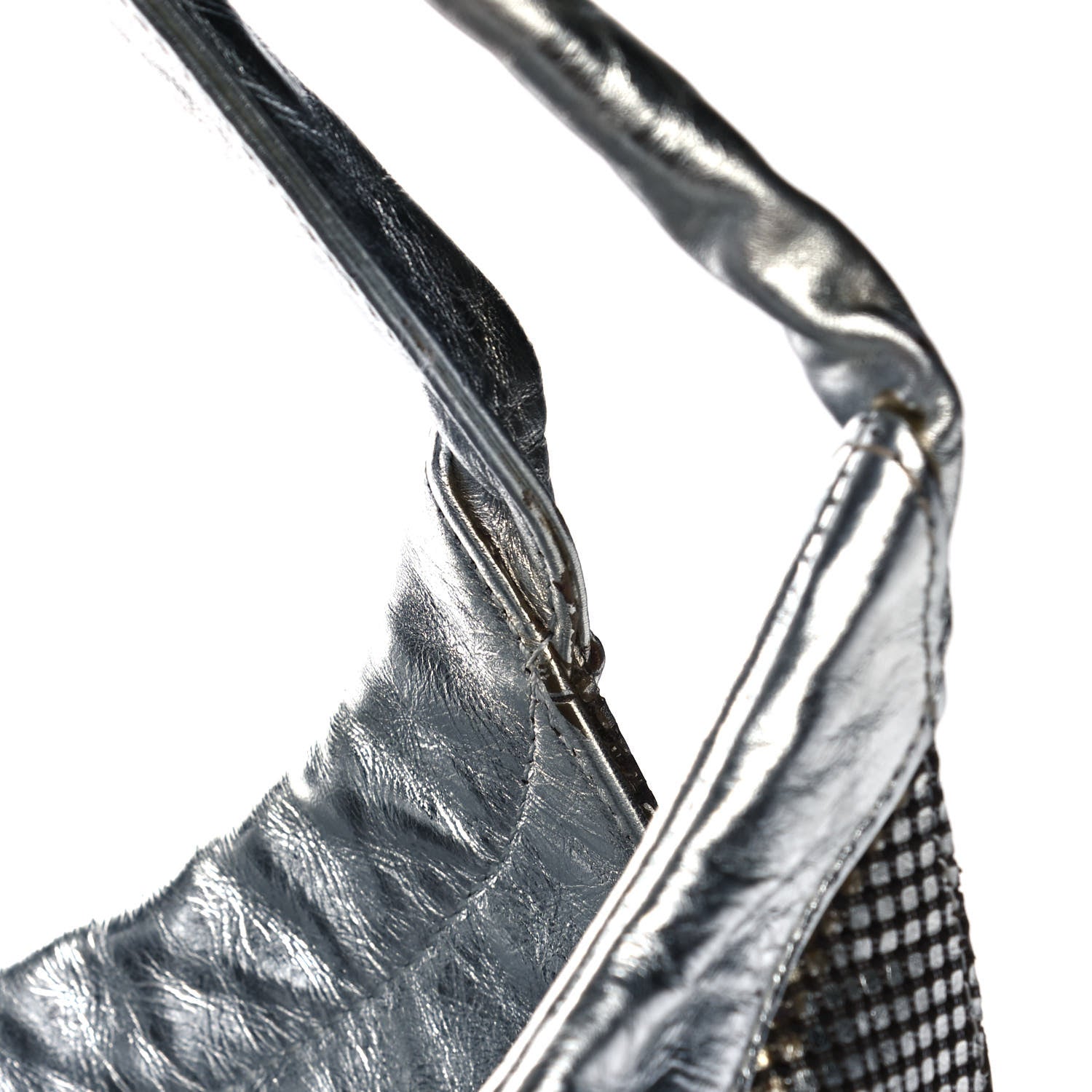 Chanel Metallic Perforated Lambskin Hollywood Hobo Silver 13 of 15