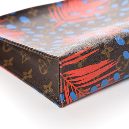 Louis Vuitton Monogram Jungle Dots Toiletry Pouch 26 Coquelicot Denim 5 of 8