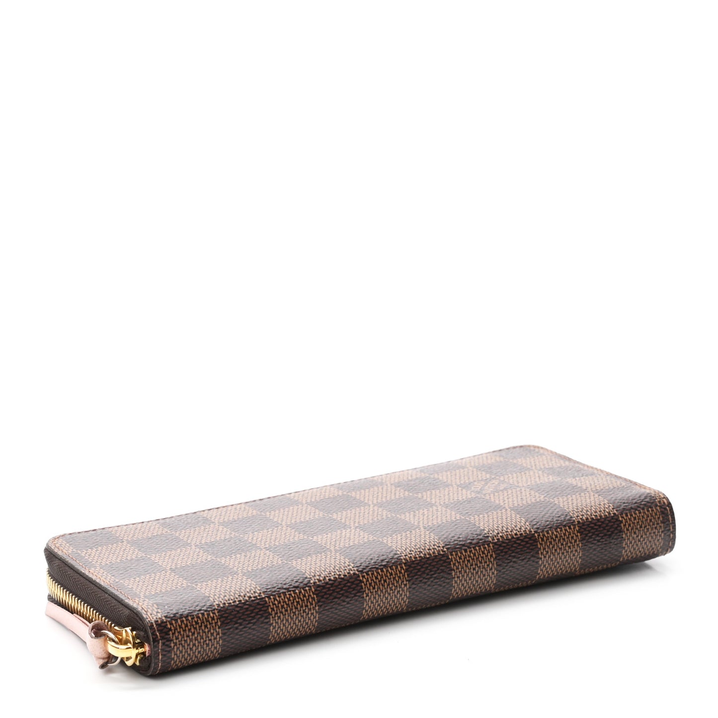 Damier Ebene Clemence Wallet Rose Ballerine
