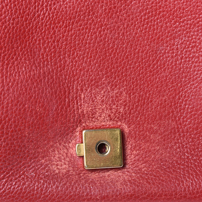 Gucci Calfskin Small GG Marmont Top Handle Bag Vulcanic Red 7 of 10