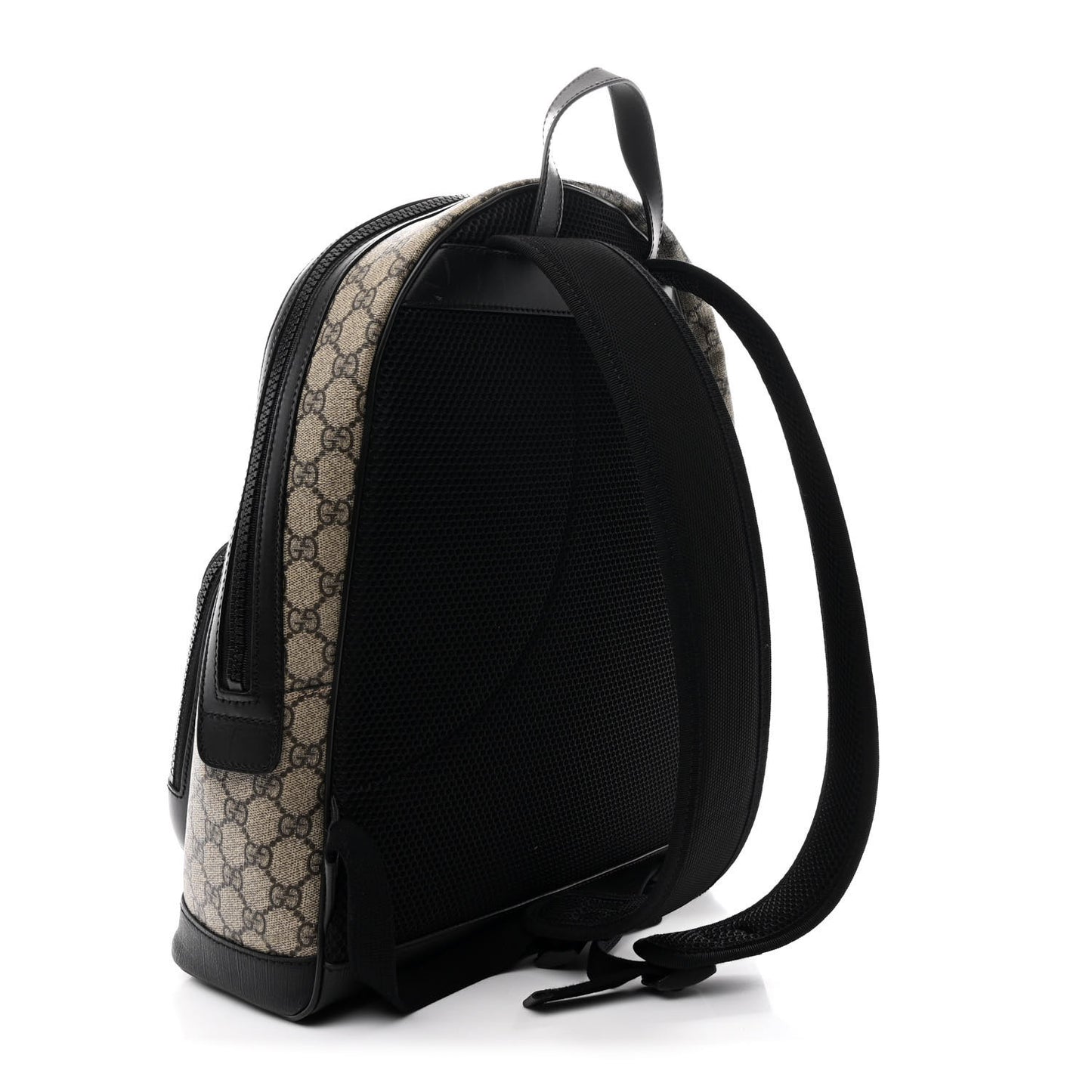 GG Supreme Monogram Medium Backpack Black