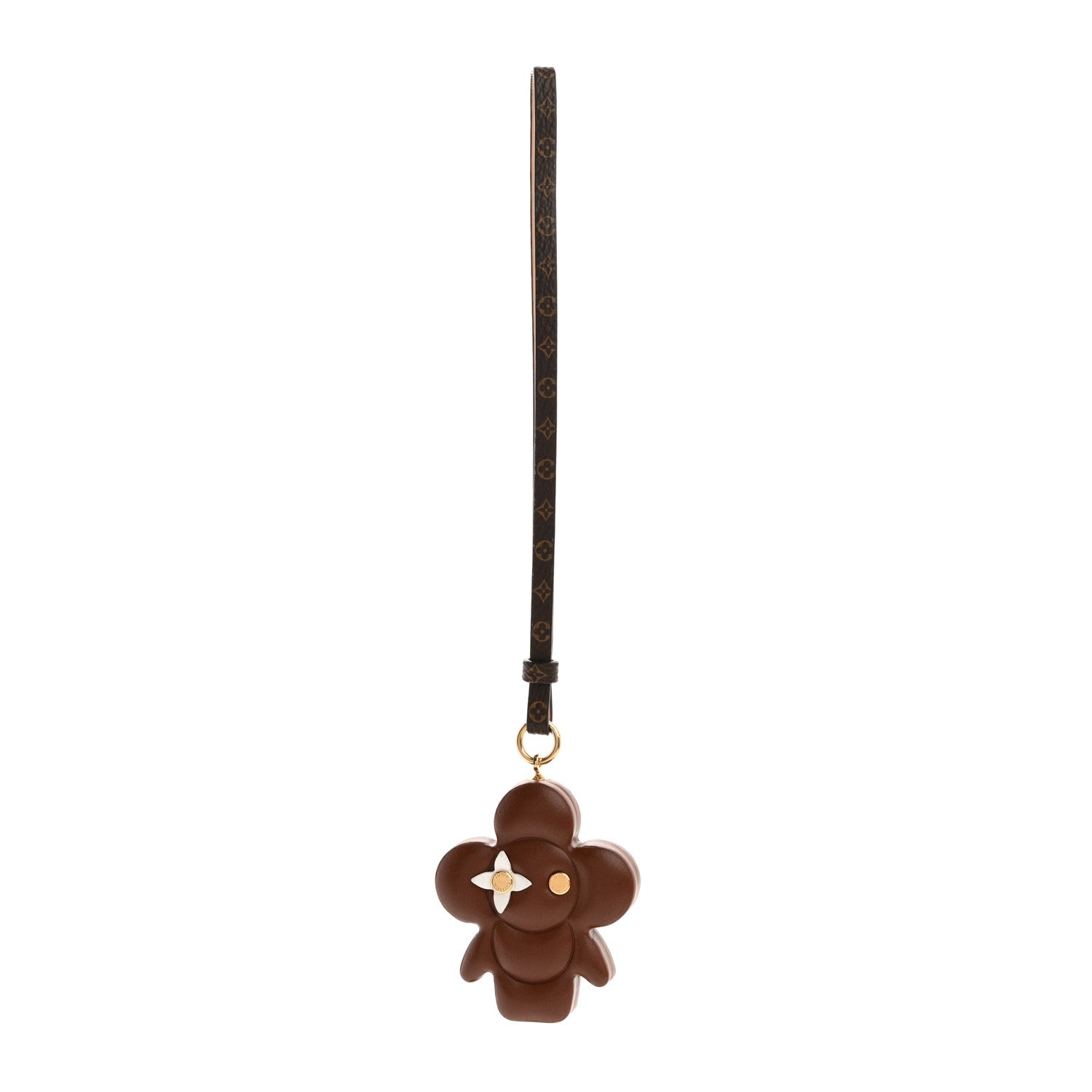 Louis Vuitton Monogram Vivienne Xmas Bag Charm Key Holder Brown 1 of 4
