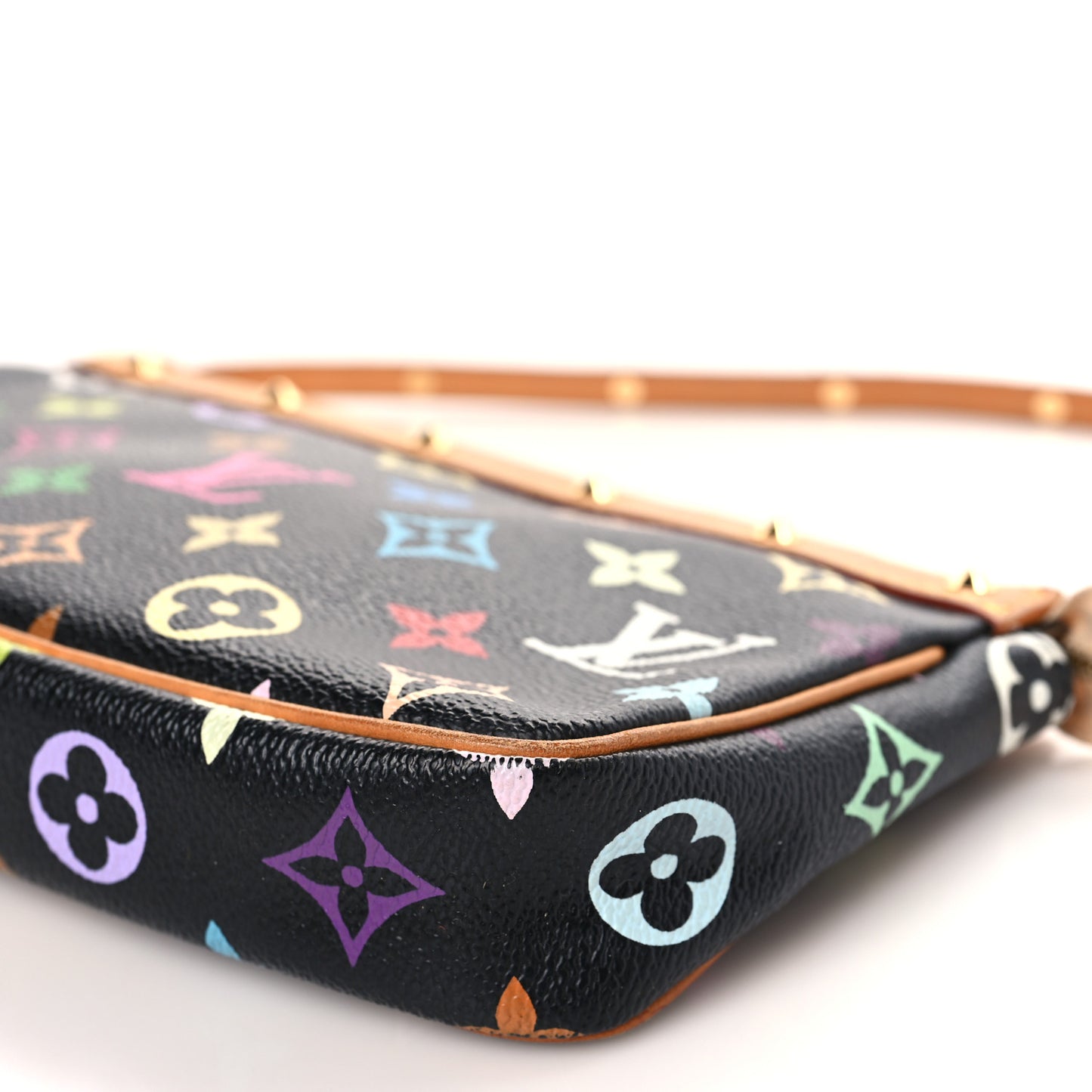 Monogram Multicolor Pochette Accessories Black