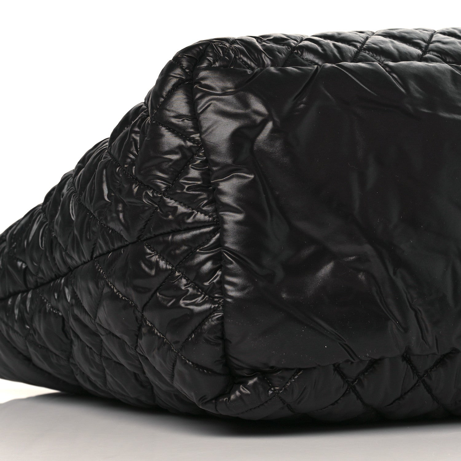Chanel Nylon Quilted Large Coco Cocoon Tote Black 9 of 10