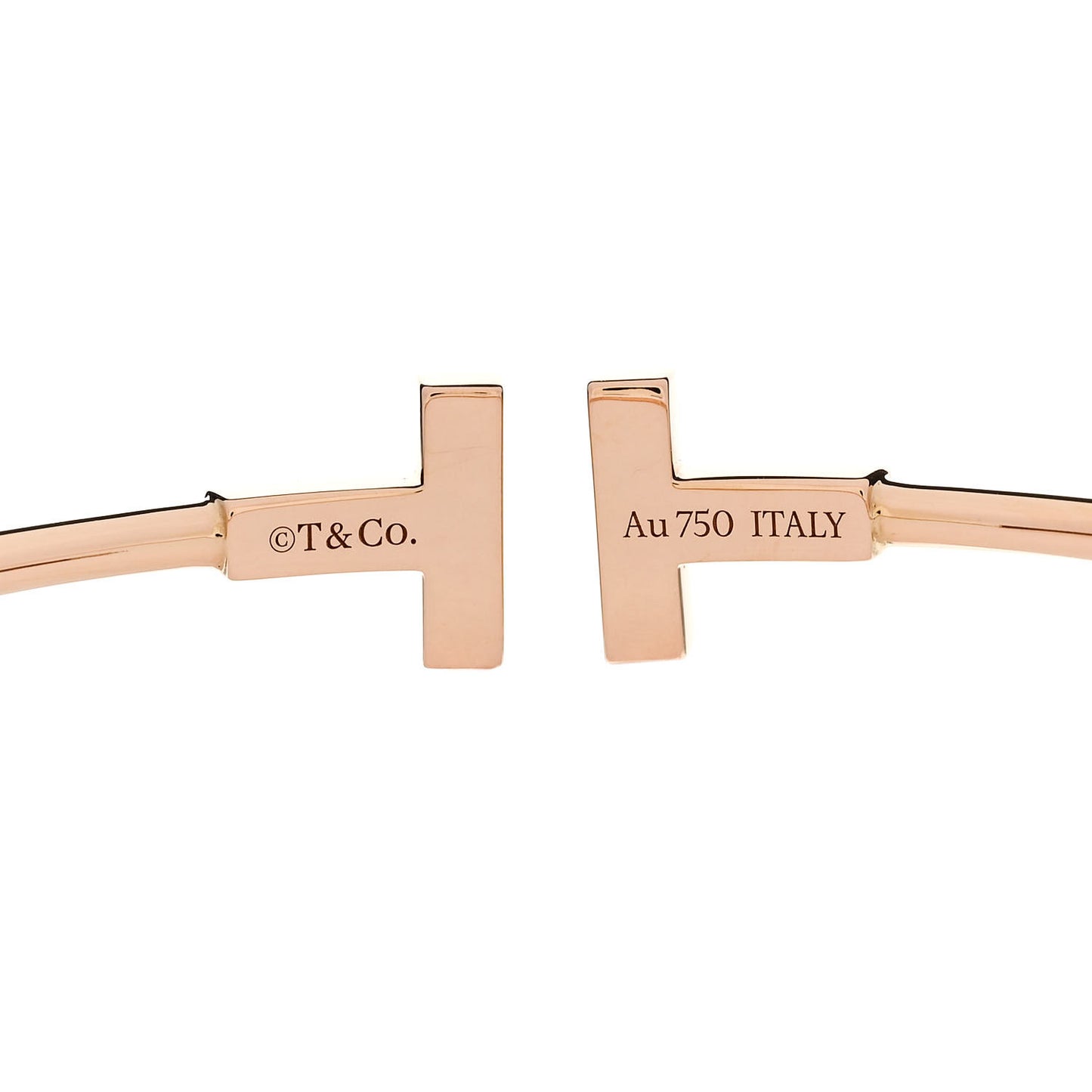 18K Rose Gold Mother of Pearl T Wire Bracelet