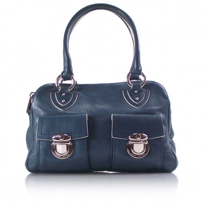 Marc Jacobs Leather BlakeTote Peacock Blue 1 of 11