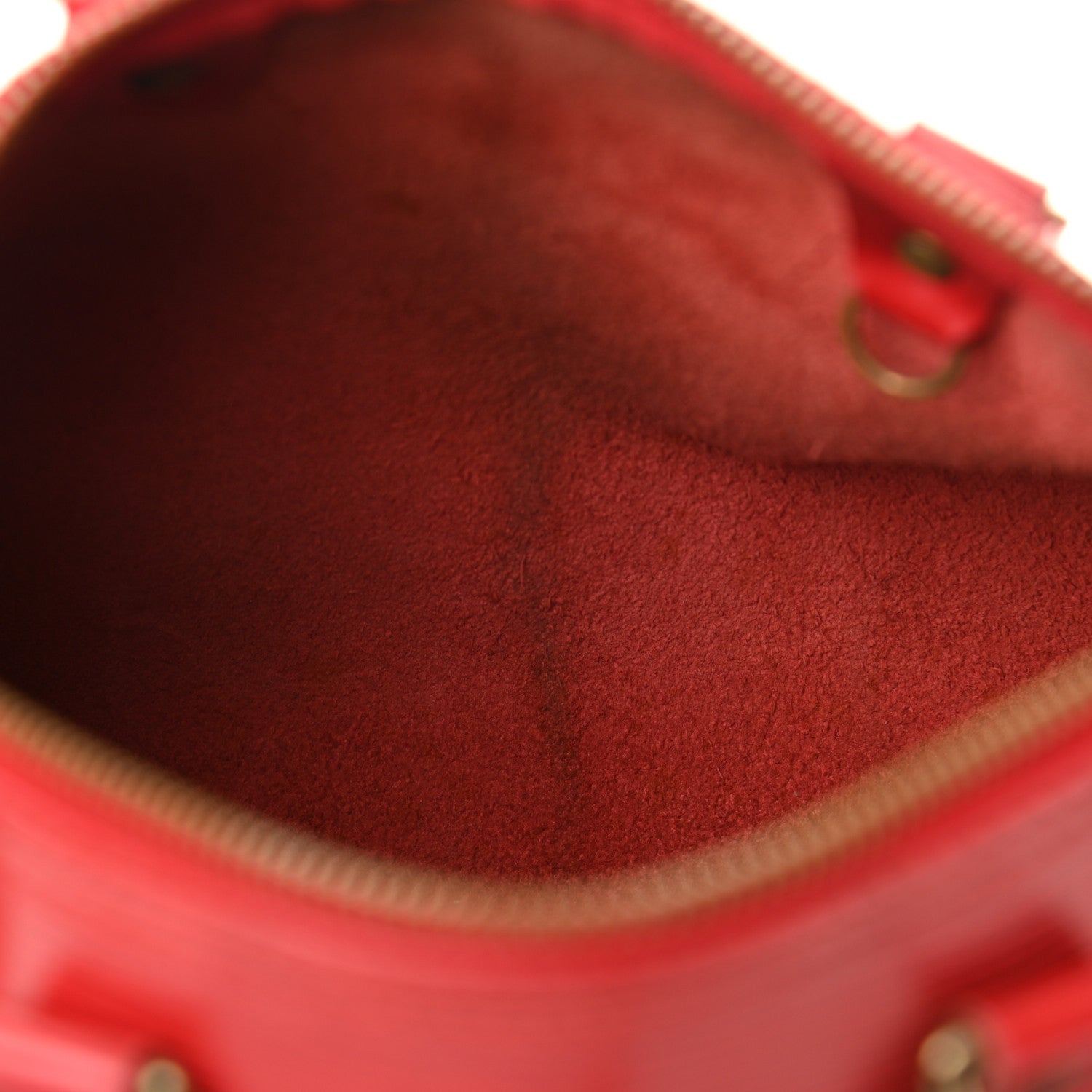 Louis Vuitton Epi Speedy 25 Castillan Red 9 of 13