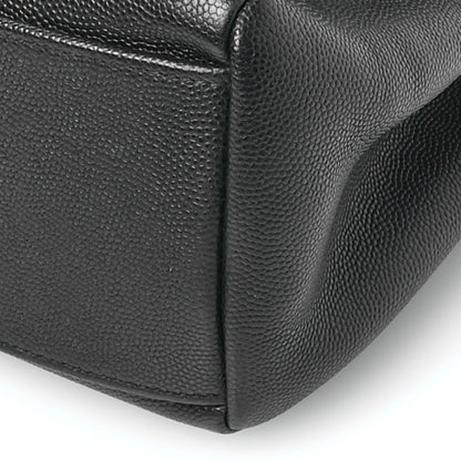 Saint Laurent Grain De Poudre Medium West Hollywood Monogram Fold-Over Black 11 of 12
