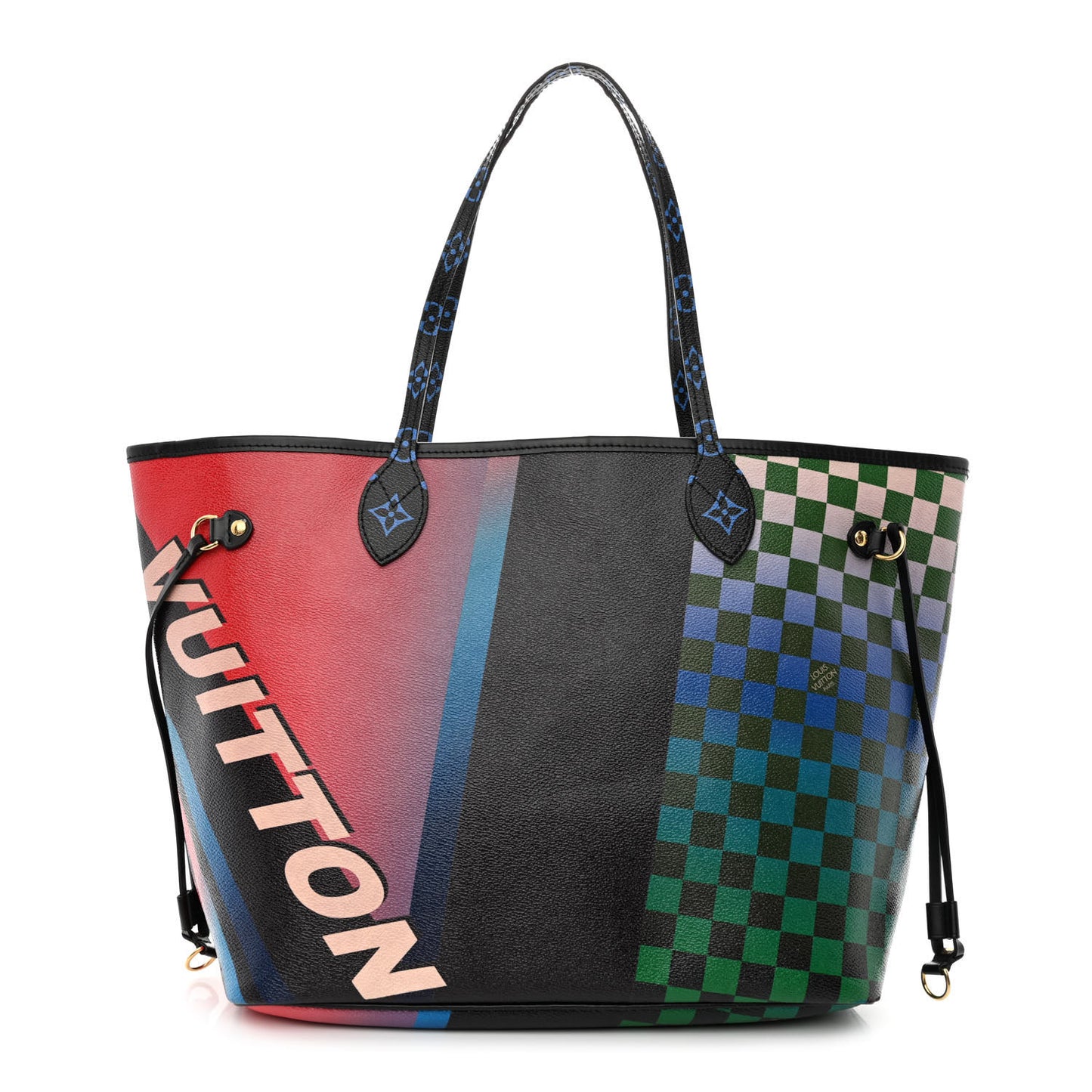 Damier Race Neverfull MM Noir Rouge