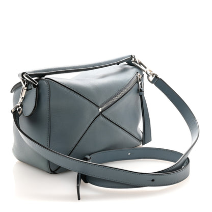 Loewe Calfskin Small Puzzle Bag Stone Blue 3 of 9