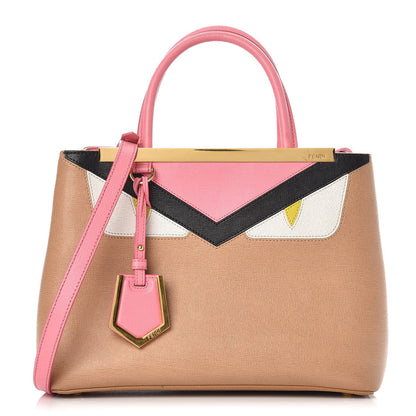Fendi Vitello Elite Monster Petite 2Jours Tote Cuoio Lollypop Multicolor 1 of 9