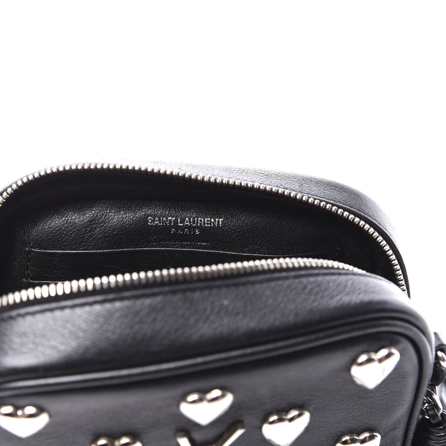 Nappa Studded Monogram Heart Blogger Bag Black