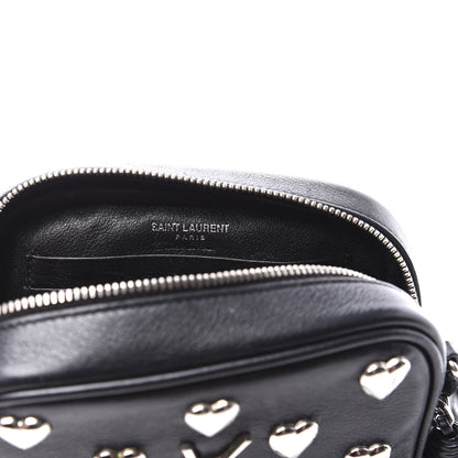 Saint Laurent Nappa Studded Monogram Heart Blogger Bag Black 8 of 10