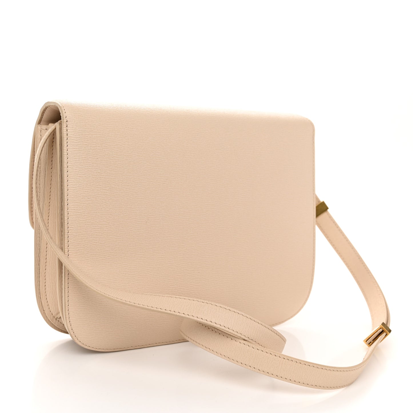 Liege Calfskin Medium Classic Box Flap Bag Powder