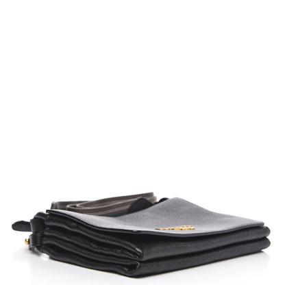 Prada Vitello Daino Flap Crossbody Black 5 of 9