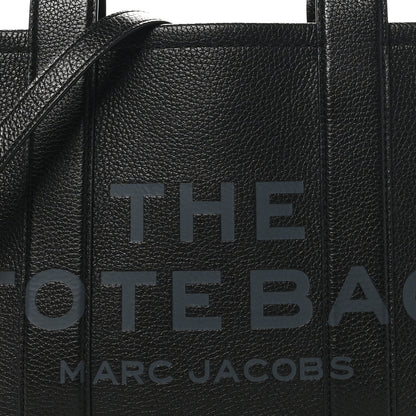 Marc Jacobs Grained Calfskin Medium The Tote Bag Black 7 of 9