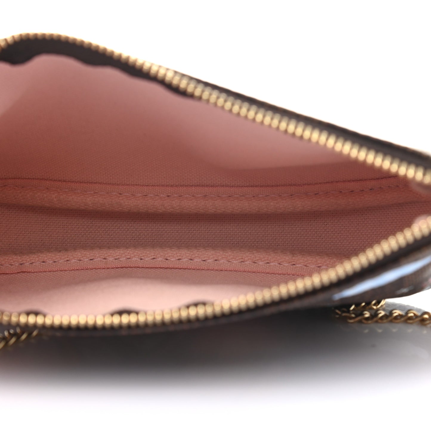 Damier Ebene 2020 Christmas Animation Big Wheel Mini Pochette Accessories Rose Ballerine