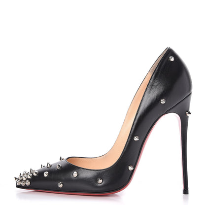 Christian Louboutin Kid Degraspike 120 Pumps 38 Black 1 of 8