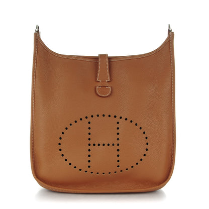 Hermes Taurillon Clemence Evelyne III GM Gold 1 of 7