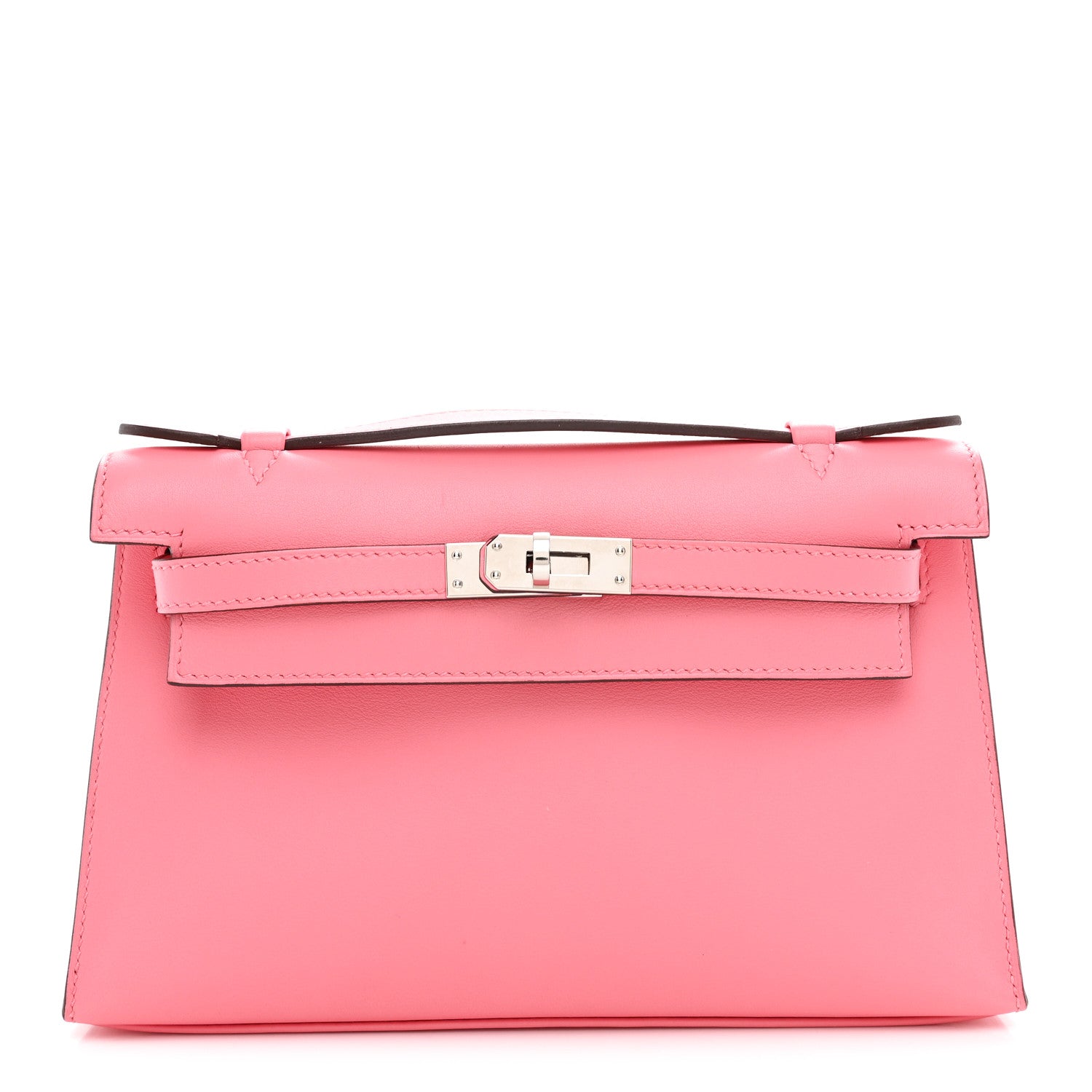 Hermes Swift Kelly Pochette Clutch Rose Ete 1 of 11