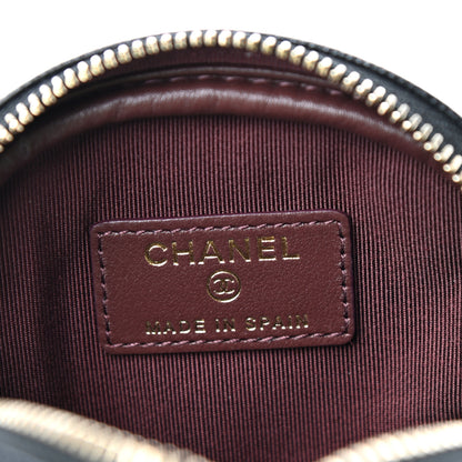 Chanel Caviar Quilted Zip Around Classic Coin Purse Black 6 of 8