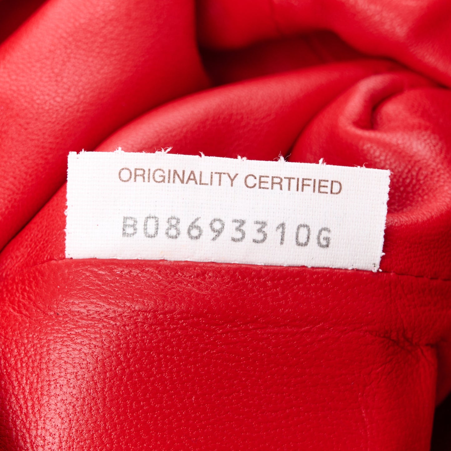 Nappa Intrecciato The Mini Pouch Bright Red