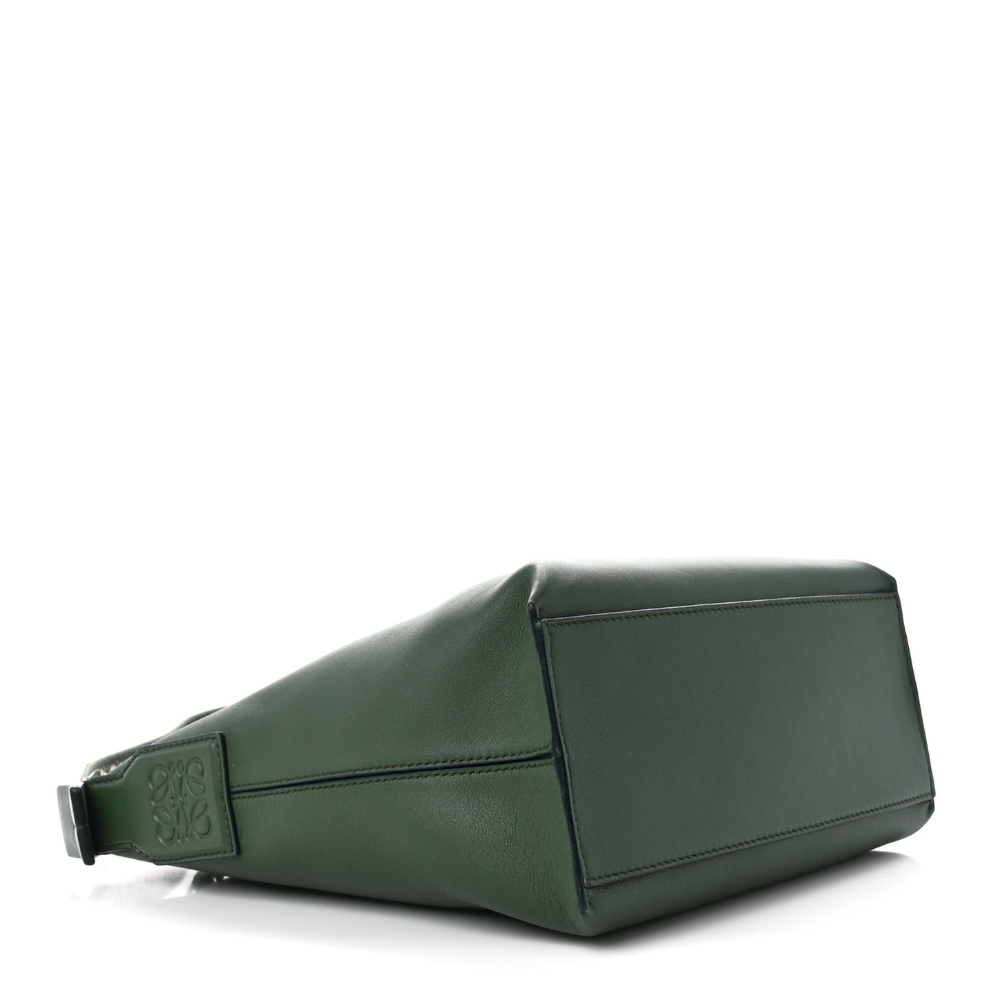 Supple Smooth Calfskin Jacquard Cubi Crossbody Bag Green