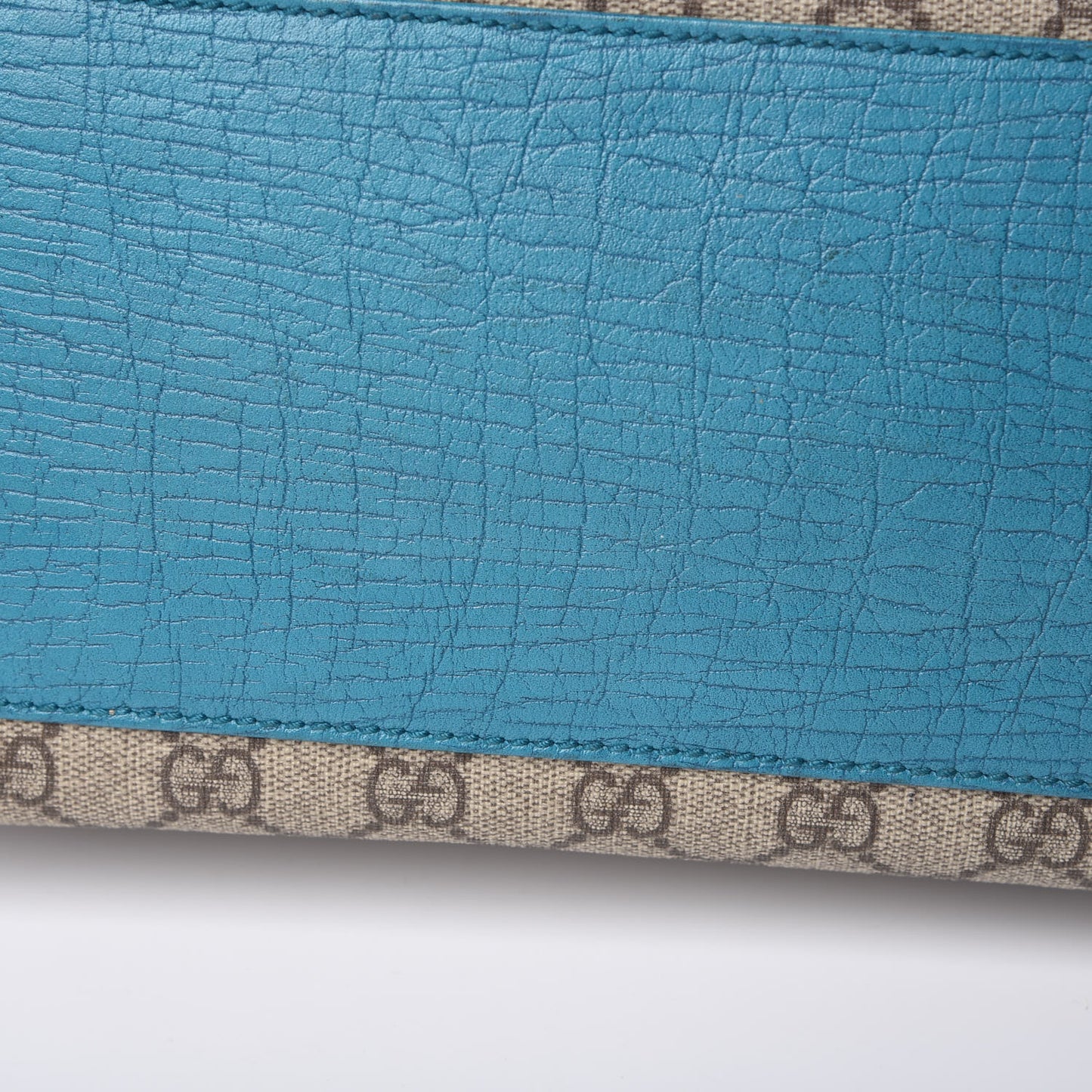 GG Plus Monogram Small Vertical Tote Turquoise