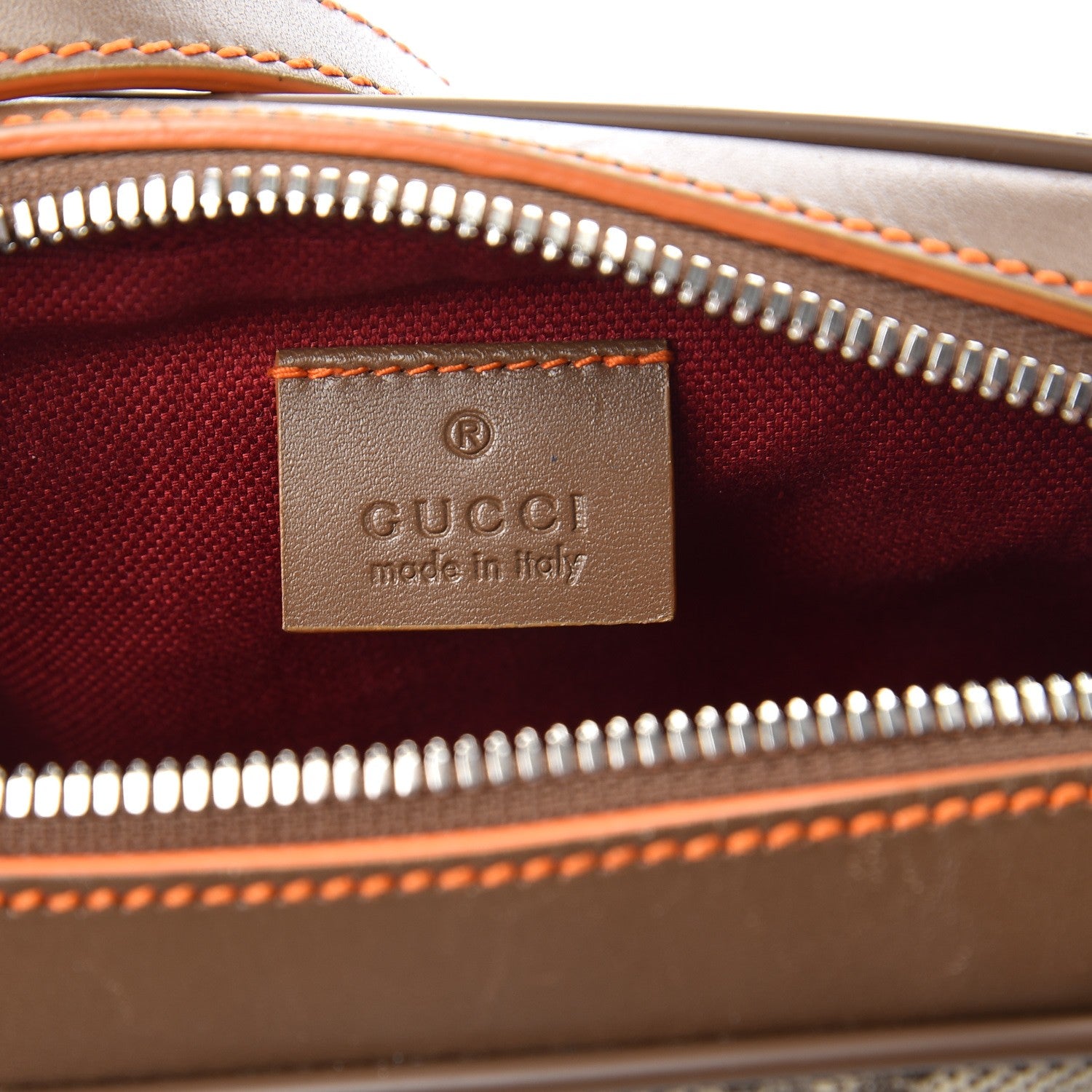 Gucci GG Supreme Monogram Web Small Shoulder Bag Brown 6 of 8