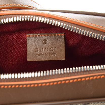 Gucci GG Supreme Monogram Web Small Shoulder Bag Brown 6 of 8