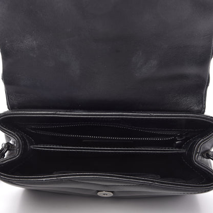 Saint Laurent Calfskin Y Quilted Monogram Toy Loulou Crossbody Bag Black 5 of 10